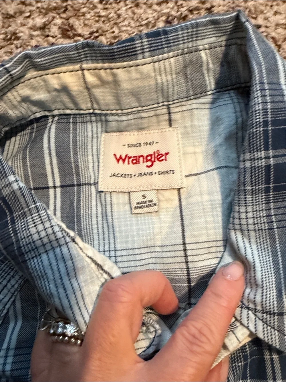 Wrangler sleeveless plaid